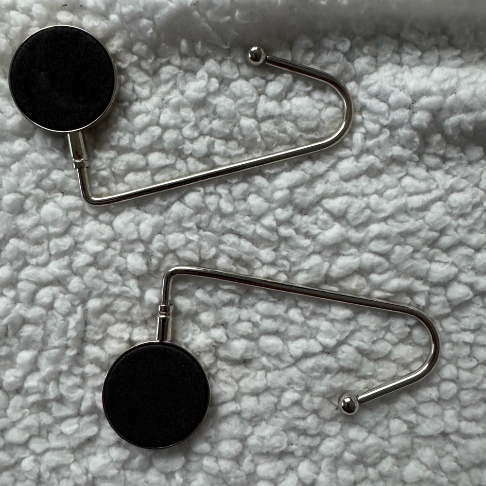 Marble Design Purse Hooks set of 2 - Picture 2 of 3